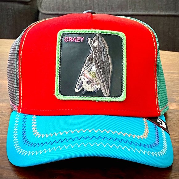 Goorin Bros. Limited Edition Trucker Hat - CRAZY - "Batty" - Picture 1 of 8
